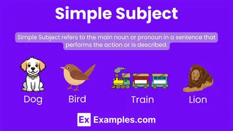 Start with a simple subject