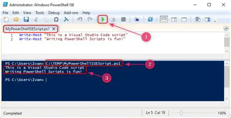 Starting a PowerShell Script in R