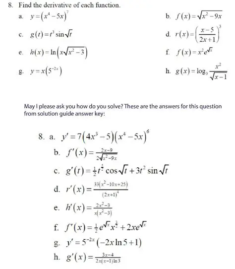 The Derivative of the Function