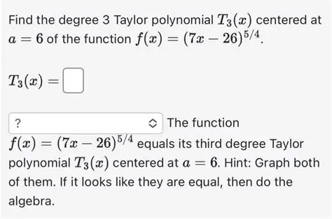 The General Form of a Degree 3 Taylor Polynomial