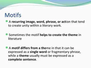 The Importance of Motifs in Literature