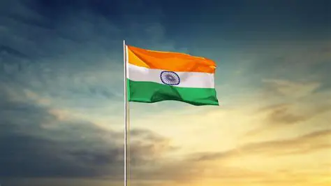 The national flag is hoisted