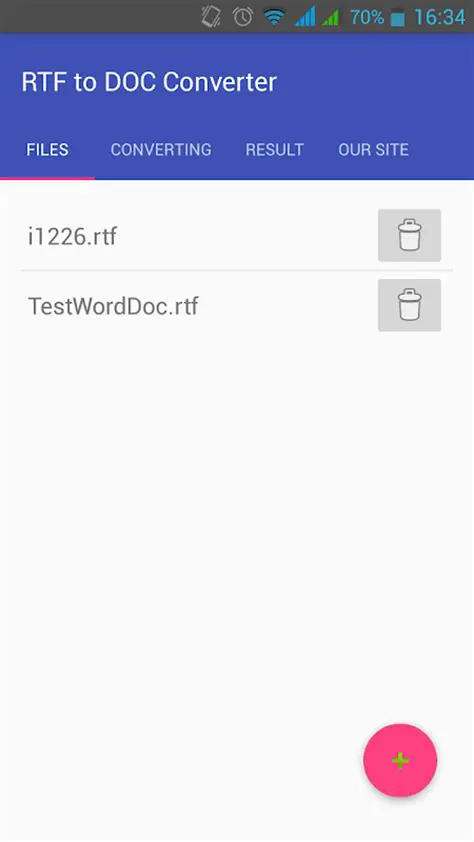 The Need for RTF to DOC Converters