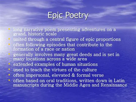 The Origins of Epic Poetry
