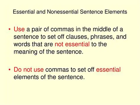 Understanding Nonessential Phrases
