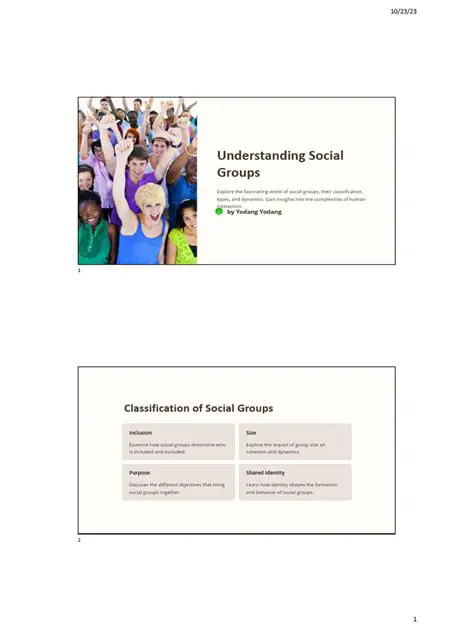 Understanding Social Groups