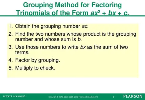 Understanding the Factor by Grouping Method
