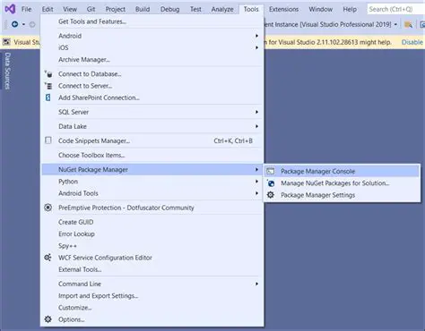 Use the Package Manager Console