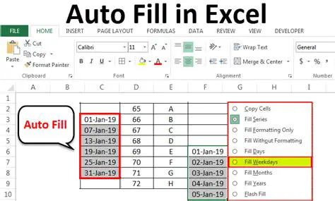 Using the AutoFill Feature