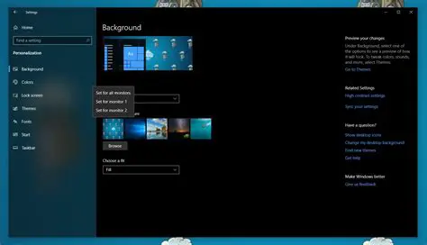 Wallpaper Display Settings