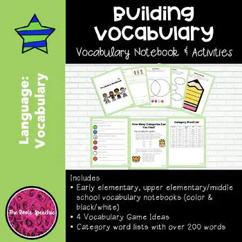 Word lists for vocabulary building